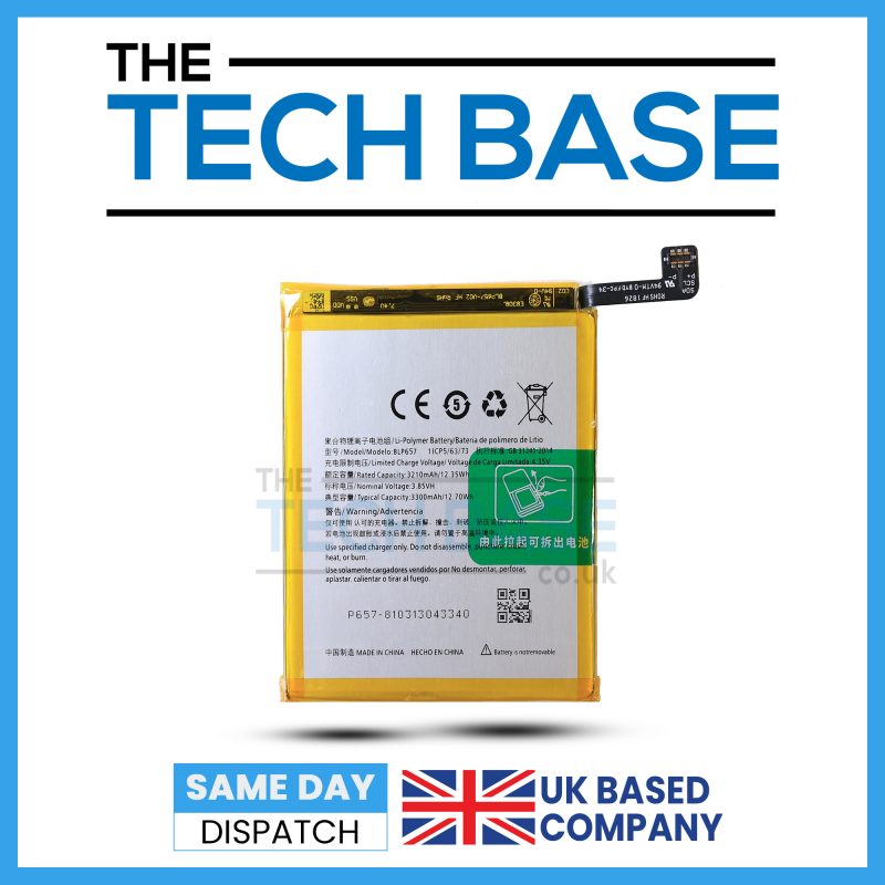 AmComponent Batteria Ricaricabile Per OPPO A57S CPH2385 – Modello BLP923, Alta Capacità, Zero Cicli, Sicurezza Garantita