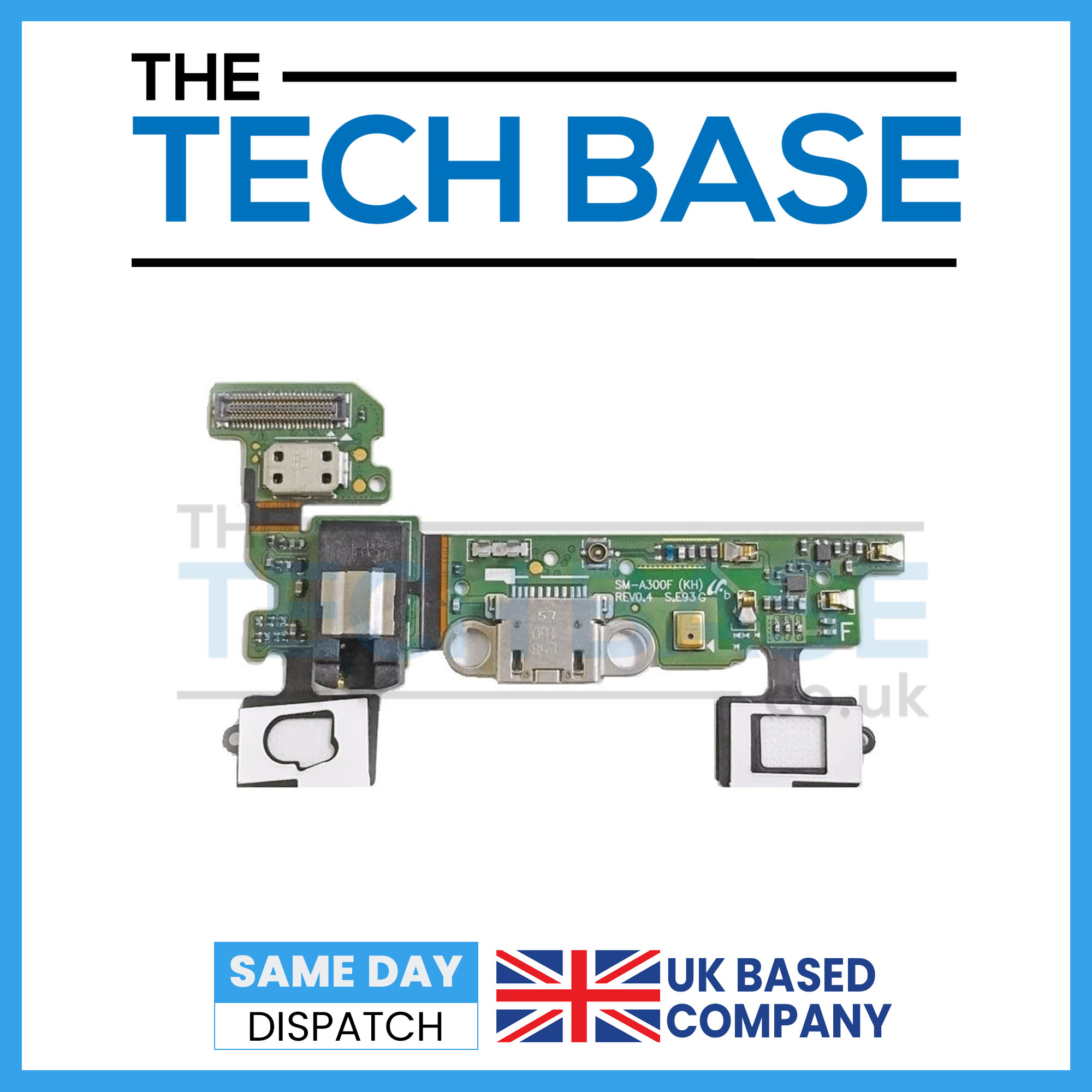 Samsung Galaxy A300 A3 2015 Charging Port Flex with Mic and Headphone Jack