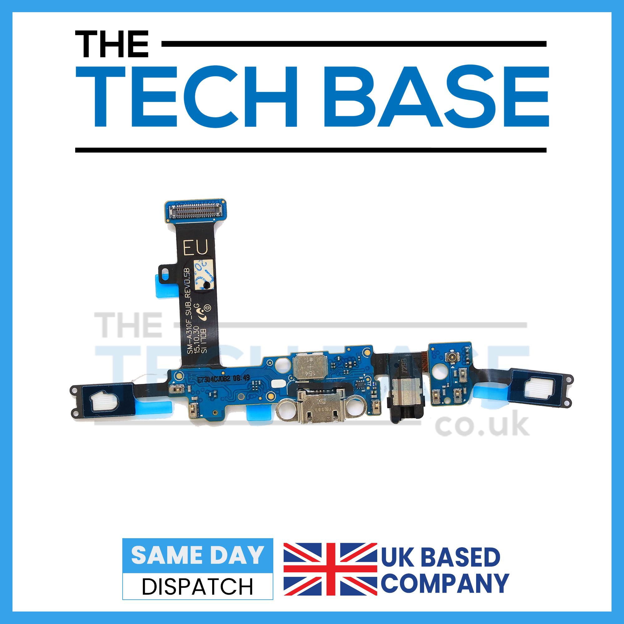 Samsung Galaxy A310 A3 2016 Charging Port Flex with Mic and Headphone Jack