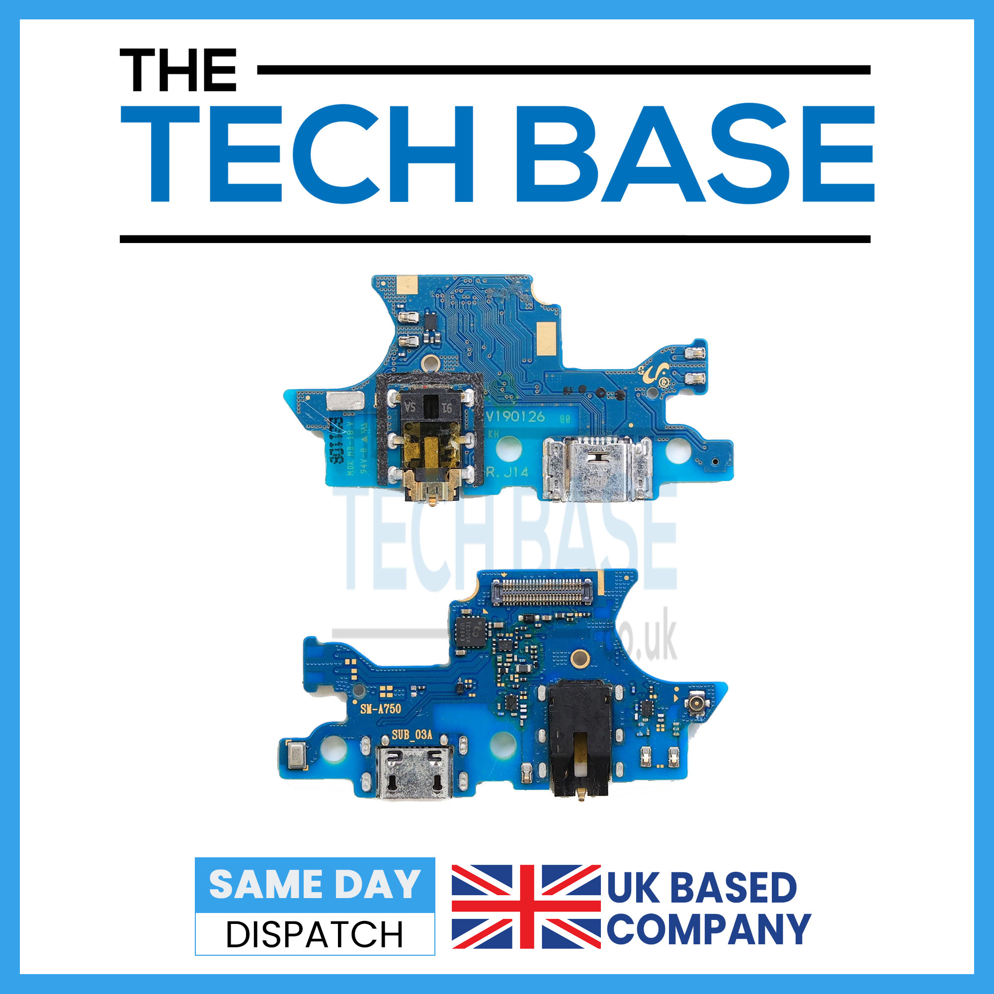 Samsung Galaxy A750 A7 2018 Charging Port Board with Mic and Headphone Jack