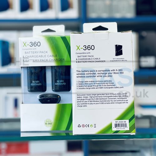 Microsoft XBOX 360 2 IN 1 Rechargeable Dual Battery Pack