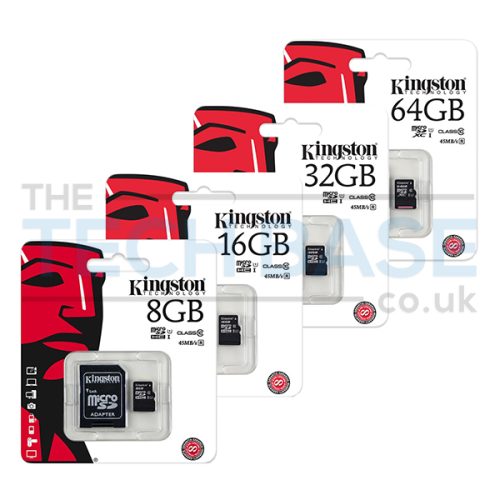 Kingston micro SDHC SDC4/16 GB Flash Card + SD Adapter