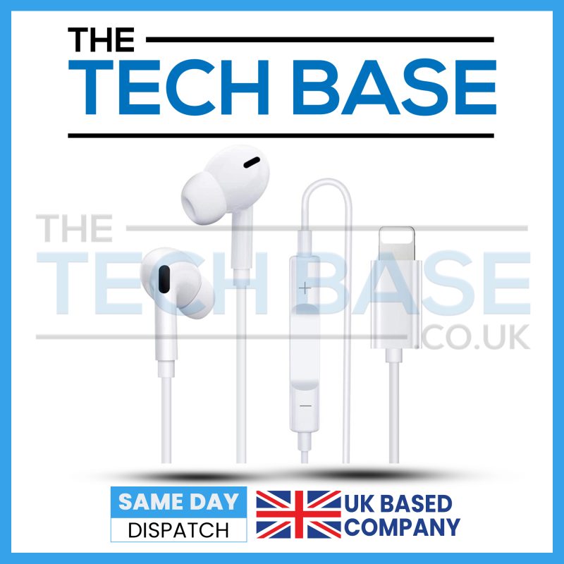 Lightning Connector Bluetooth Earpods for iPhone 7 Series to 14 Pro Max