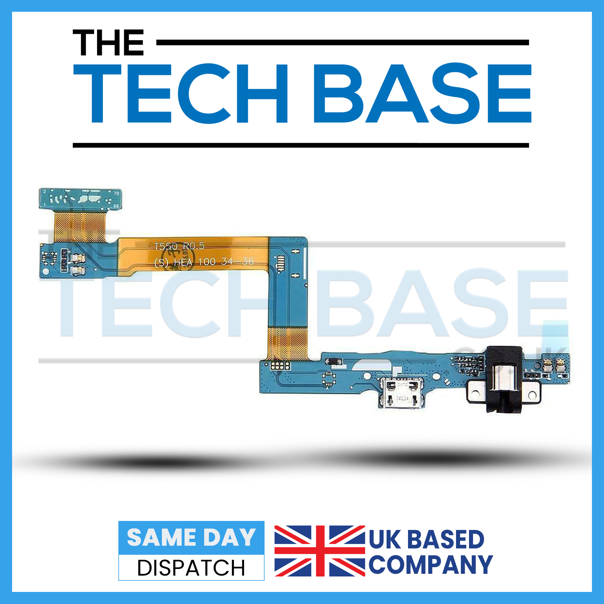 Samsung Tab A 9.7 T550 T555 Charging Port Flex with Headphone Jack