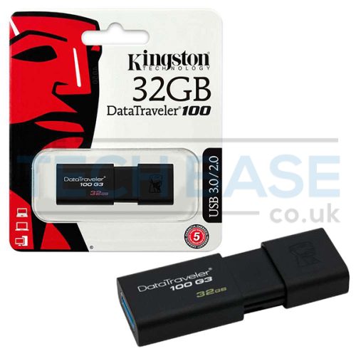 Kingston 32 GB Data Traveler 100 USB 3.0 Flash Stick Pen Memory Drive