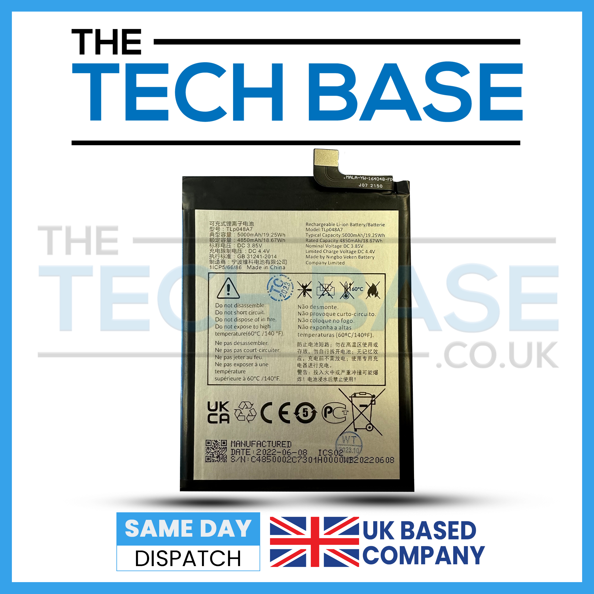 TCL 30 SE 6165H 6156H1 6165A Battery TLp048A7